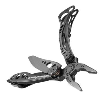 Leatherman Skeletool CX, 7 værktøjer set i farven Onyx åben