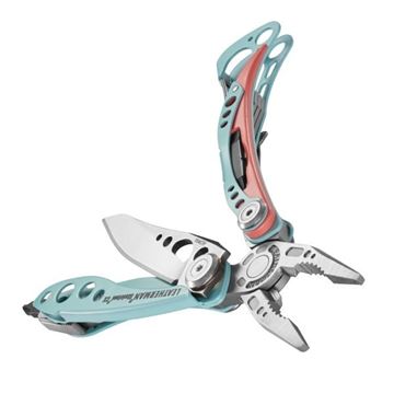 Leatherman Skeletool CX, 7 værktøjer set i farven Paradise åben