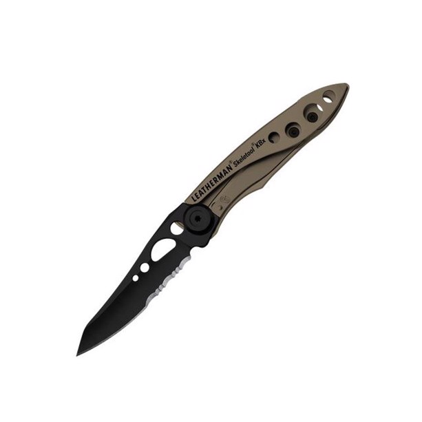 Leatherman Skeletool Kbx foldekniv i farven coyote tan