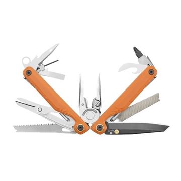 Leatherman Wave Alpha Multi-Tool, 17 Værktøjer set i farven Canyonland åbnet