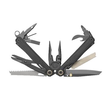 Leatherman Wave Alpha Multi-Tool, 17 Værktøjer set i farven Obsidian åbnet