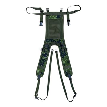 M/96 Bærestykke til sidelommer set i M/84 Camouflage, Brugt