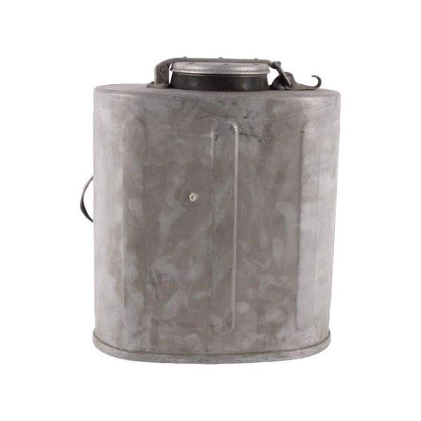 Madcontainer italiensk 15 liter set forfra i aluminium