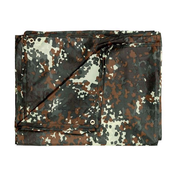 3 x 5 meters tarp i camouflagen Flecktarn