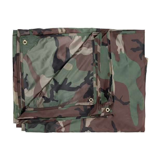 4 x 5 meters tarp i woodland camouflage