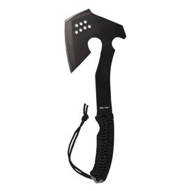 Mil-Tec økse med sort paracord