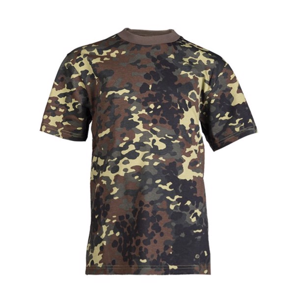 T-shirt til børn i Flecktarn camouflage fra Mil-Tec