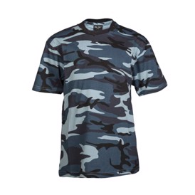 Børne t-shirt i Skyblue camouflage fra Mil-Tec