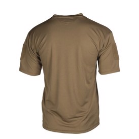 Tactical Quick Dry T-shirt fra Mil-Tec set bagfra i farven Dark Coyote