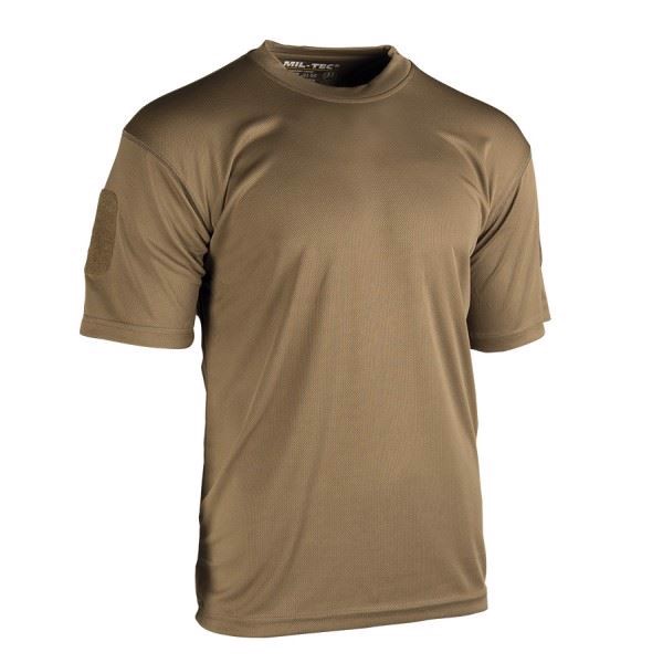 Tactical Quick Dry T-shirt fra Mil-Tec i farven Dark Coyote