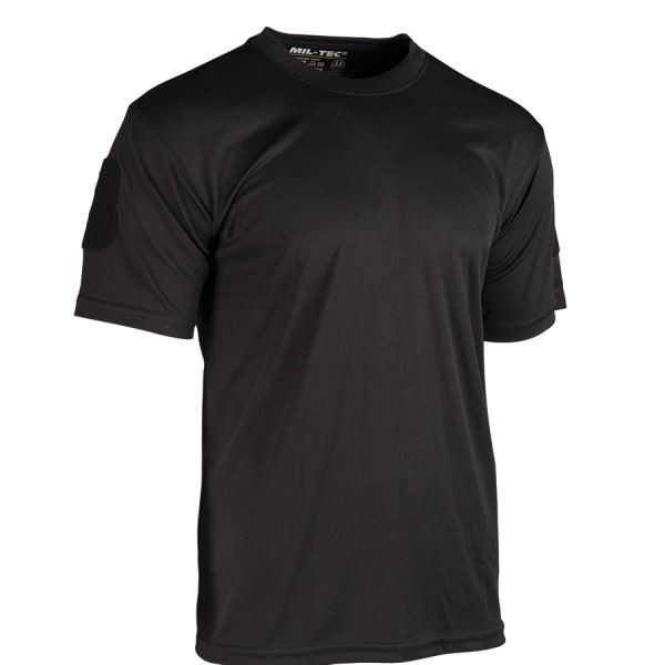 Tactical Quick Dry T-shirt fra Mil-Tec i farven Sort