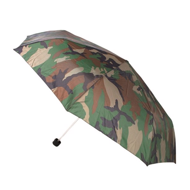 Mil-Tec taskeparaply i Woodland camouflage