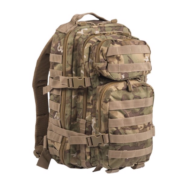 Small US Assault Pack fra Mil-Tec i Arid camouflage