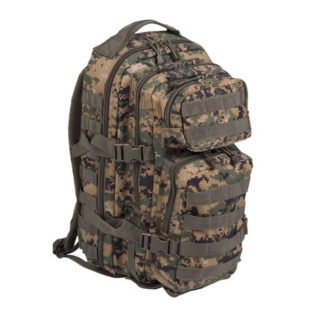 Small US Assault Pack fra Mil-Tec i Digital camouflage