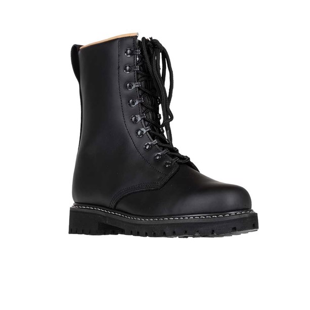 Køb Combat boots i læder med gummi 417.dk