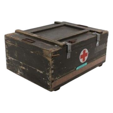 army røde kors trækasse