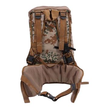 Militær Rygsæk, MOLLE-bælte, Dansk Ørken Camouflage, Brugt set bagfra
