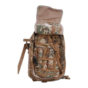 Militær Rygsæk, MOLLE-bælte, Dansk Ørken Camouflage, Brugt set indvendigt