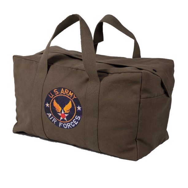 Mil-Tec Flight Bag med US Army Air Force print, 50 liter i farven Oliven
