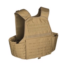 Mil-Tec Laser Cut Plate Carrier Vest set i farven Coyote