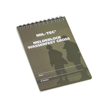 Mil-Tec Meldeblok Waterproof Large 10 x 15 cm, 48 sider