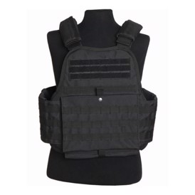 Mil-Tec Plate Carrier Vest set i farven Sort