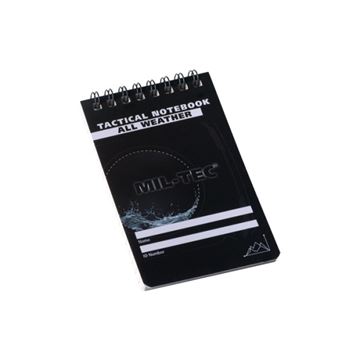 Mil-Tec Tactical Meldeblok 7,5 x 13 cm med vandfast ternet papir