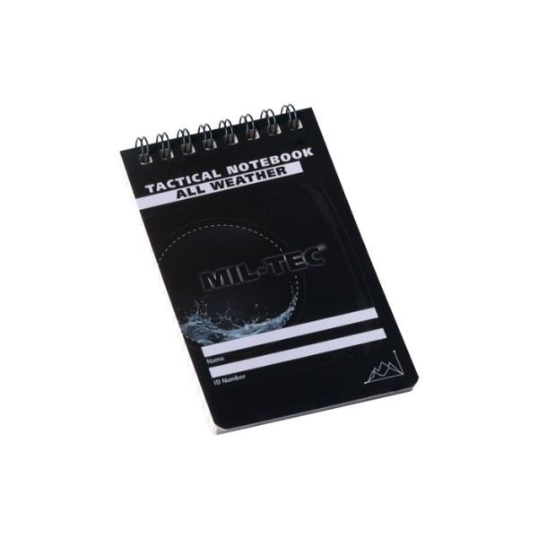 Mil-Tec Tactical Meldeblok 7,5 x 13 cm med vandfast ternet papir