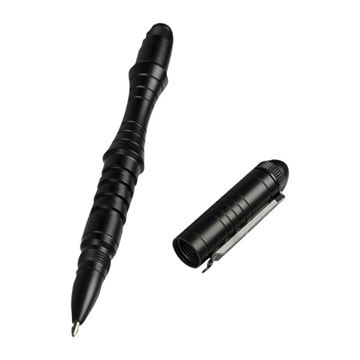 Mil-Tec Tactical Pen set i farven Sort med clips på hætte
