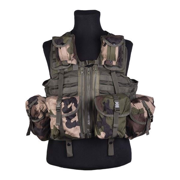 Mil-Tec Tactical Vest med 8 lommer set i farven CCE Camouflage
