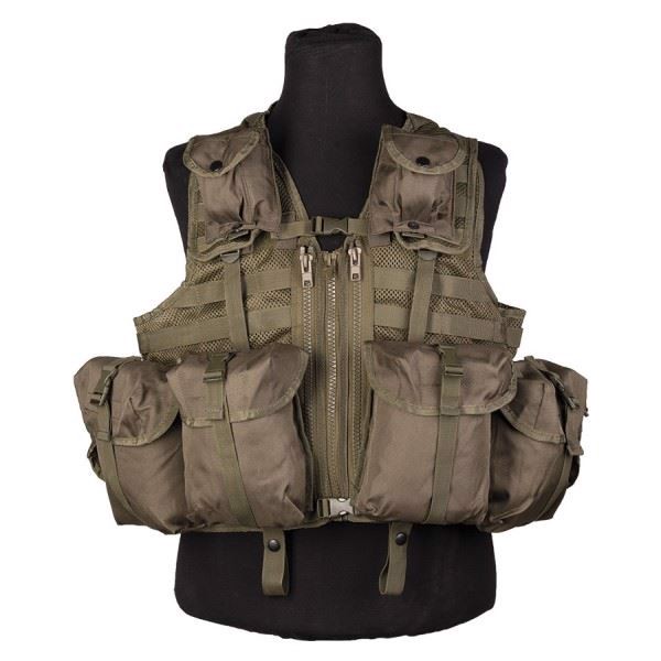 Mil-Tec Tactical Vest 8 lommer set i farven Oliven
