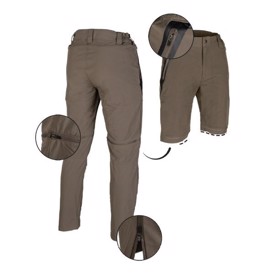 Mil-Tec Zip-off Performance Bukser set i farven Ranger Green med detaljer