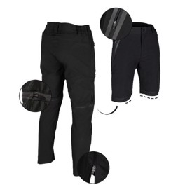 Mil-Tec Zip-off Performance Bukser set i farven Sort med detaljer