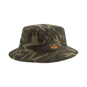 MJM Bucket Hunting Hat set i farven Camo Green