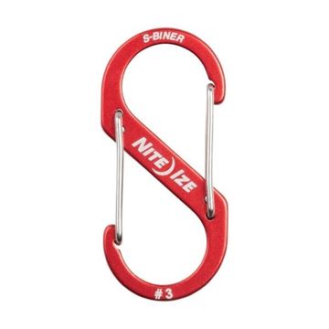 Nite Ize S-Biner Dual Carabiner #3 set i farven Rød