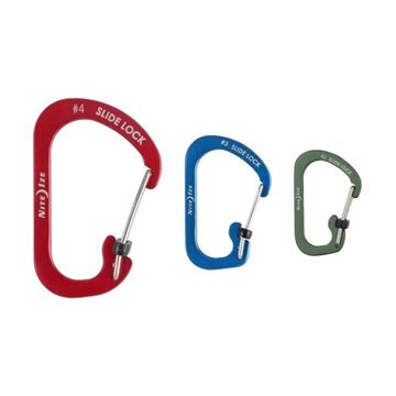 Nite Ize Slidelock Carabiner Aluminium 3-pak