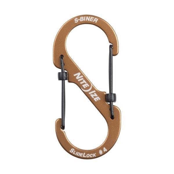 Nite Ize S-Biner Slidelock #4, Coyote