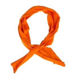 Orange bomuld tørklæde fra civilforsvaret