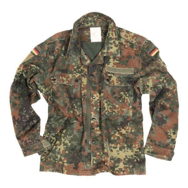 Original feltbluse i tysk flecktarn camouflage