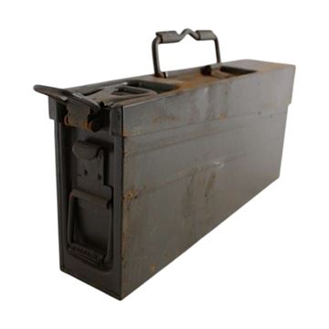 Original Tysk Ammunitionskasse, Brugt set fra vinkel
