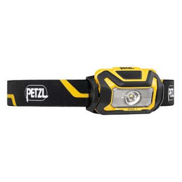 Petzl ARIA 1 Pandelampe, 350 Lumen, Sort-Gul set fra vinkel