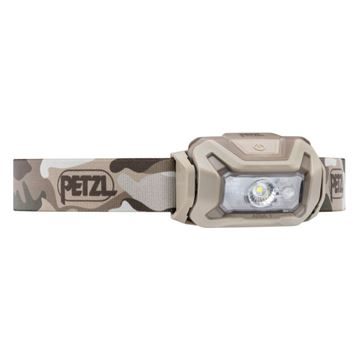 Petzl ARIA 1 RGB Pandelampe, 350 Lumen, Camo set fra vinkel