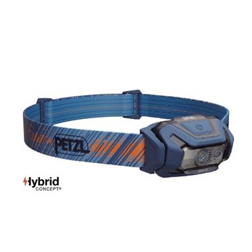 Petzl ARIA 1R RGB Pandelampe, Genopladelig, 475 Lumen set i farven Blå