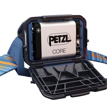 Petzl ARIA 1R RGB Pandelampe, Genopladelig, 475 Lumen set i farven Blå fra batteri