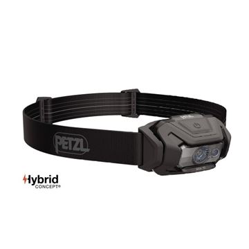 Petzl ARIA 1R RGB Pandelampe, Genopladelig, 475 Lumen set i farven Sort