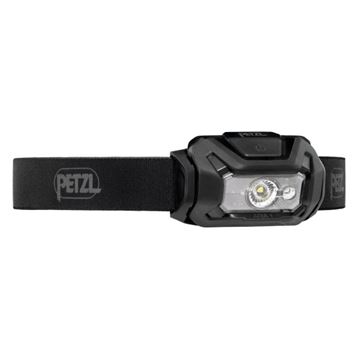Petzl ARIA 1R RGB Pandelampe, Genopladelig, 475 Lumen set i farven Sort fra vinkel