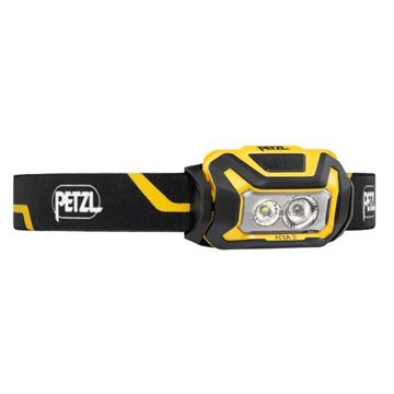 Petzl ARIA 2 Pandelampe, 450 Lumen, Sort-Gul set i vinkel