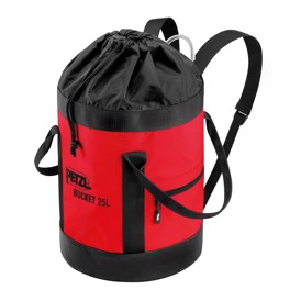 Rød Bucket vandtæt taske fra Petzl på 25 liter