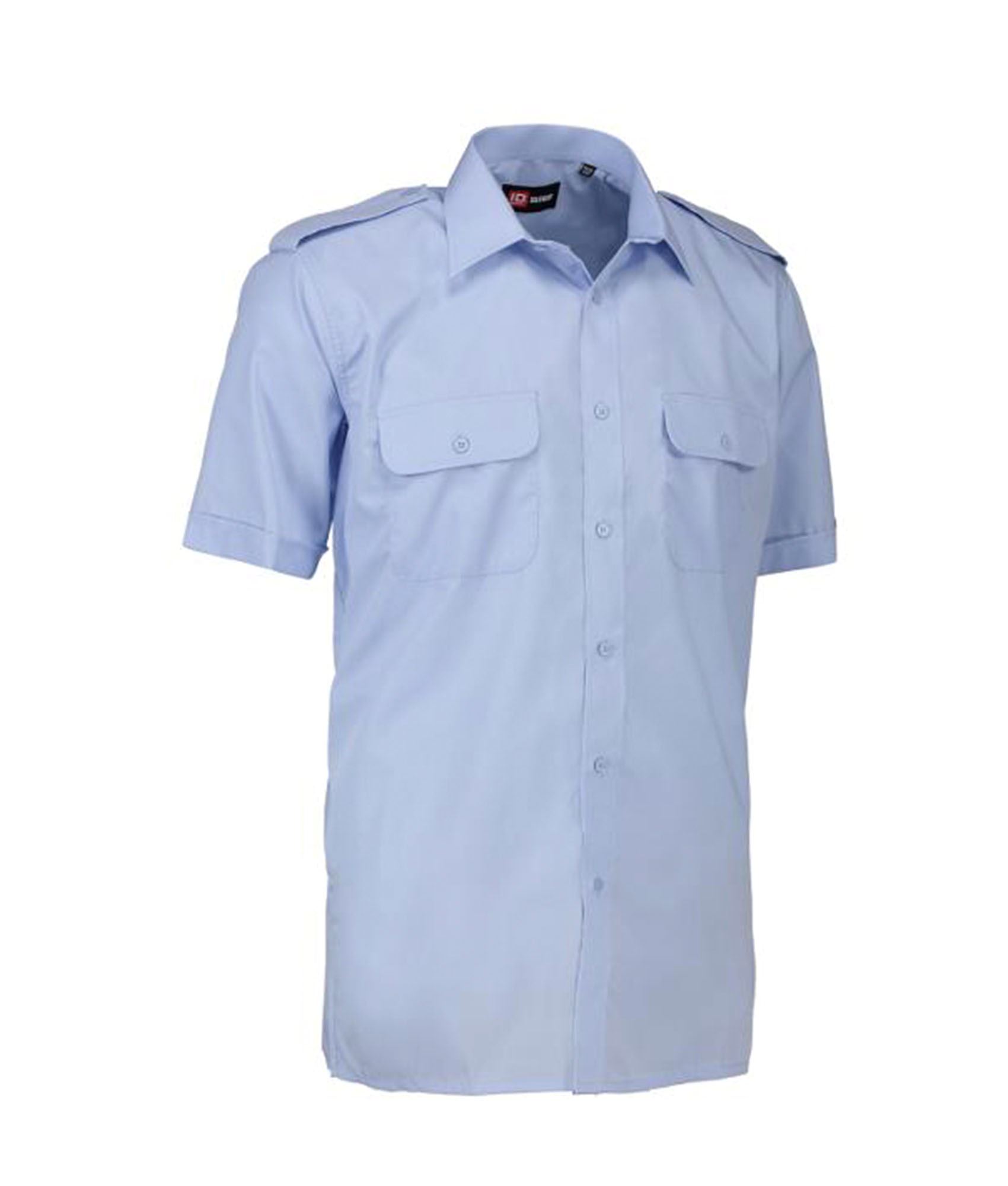 Let tårn Margaret Mitchell Pilotskjorte med korte ærmer fra ID. Blå. Køb hos 417.dk