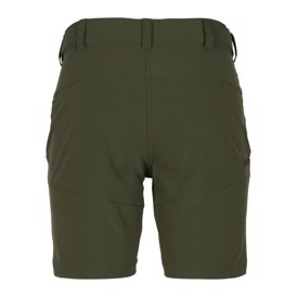 Pinewood Abisko Light Stretch Dame Shorts set i farven Moss Green bagfra